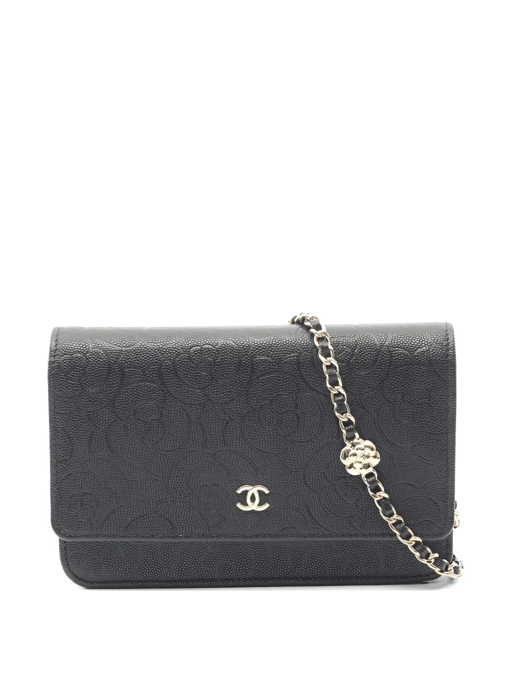 CHANEL Pre-Owned 2021s Camellia mini bag - Nero