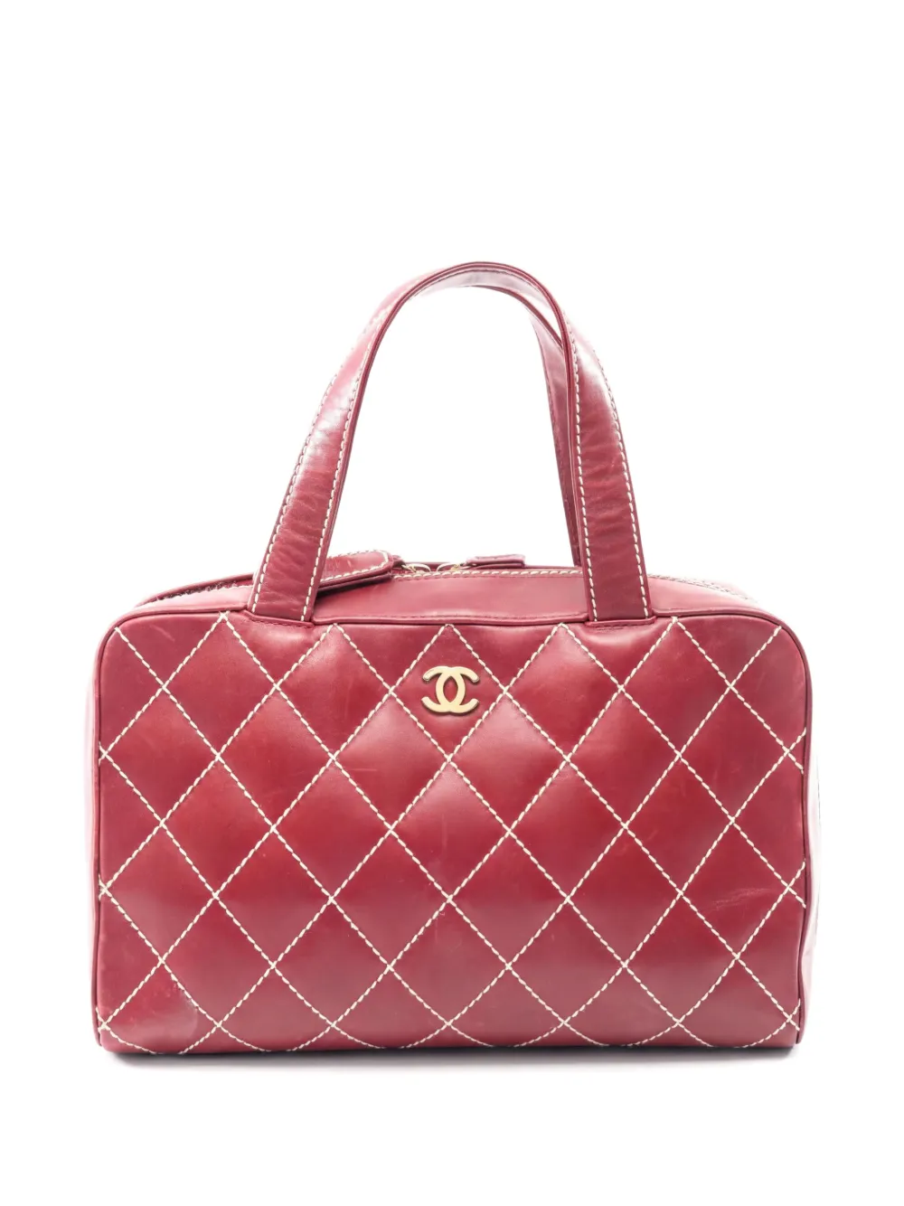 CHANEL Pre-Owned 2002-2003 Wild Stitch handbag - Red