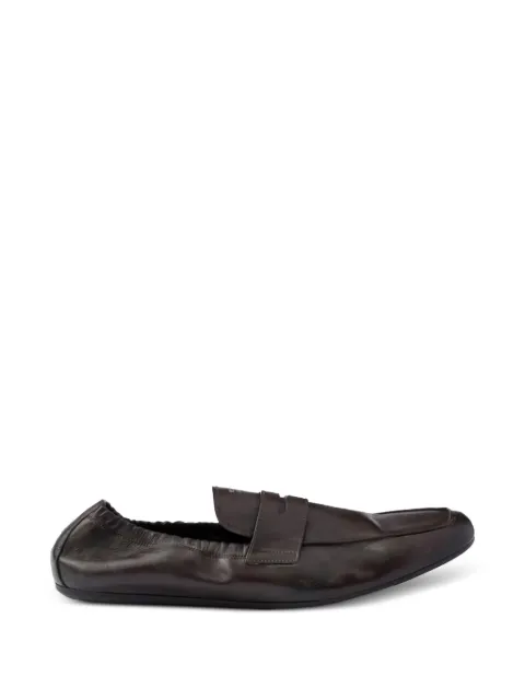 Prada penny-slot elasticated-heel loafers