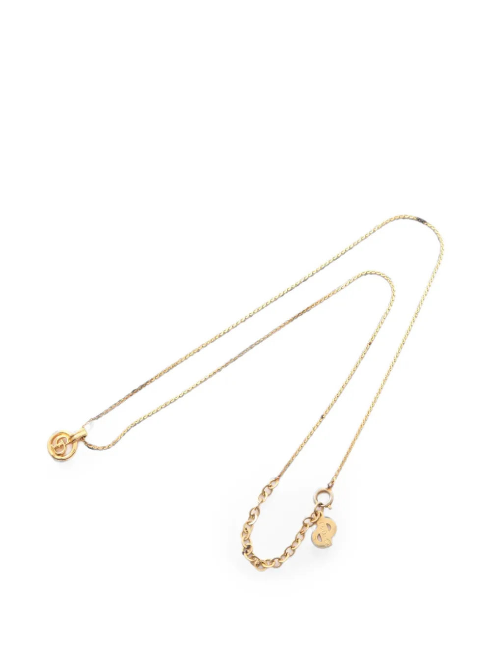 Christian Dior Pre-Owned 2000s CD-pendant necklace - Gold