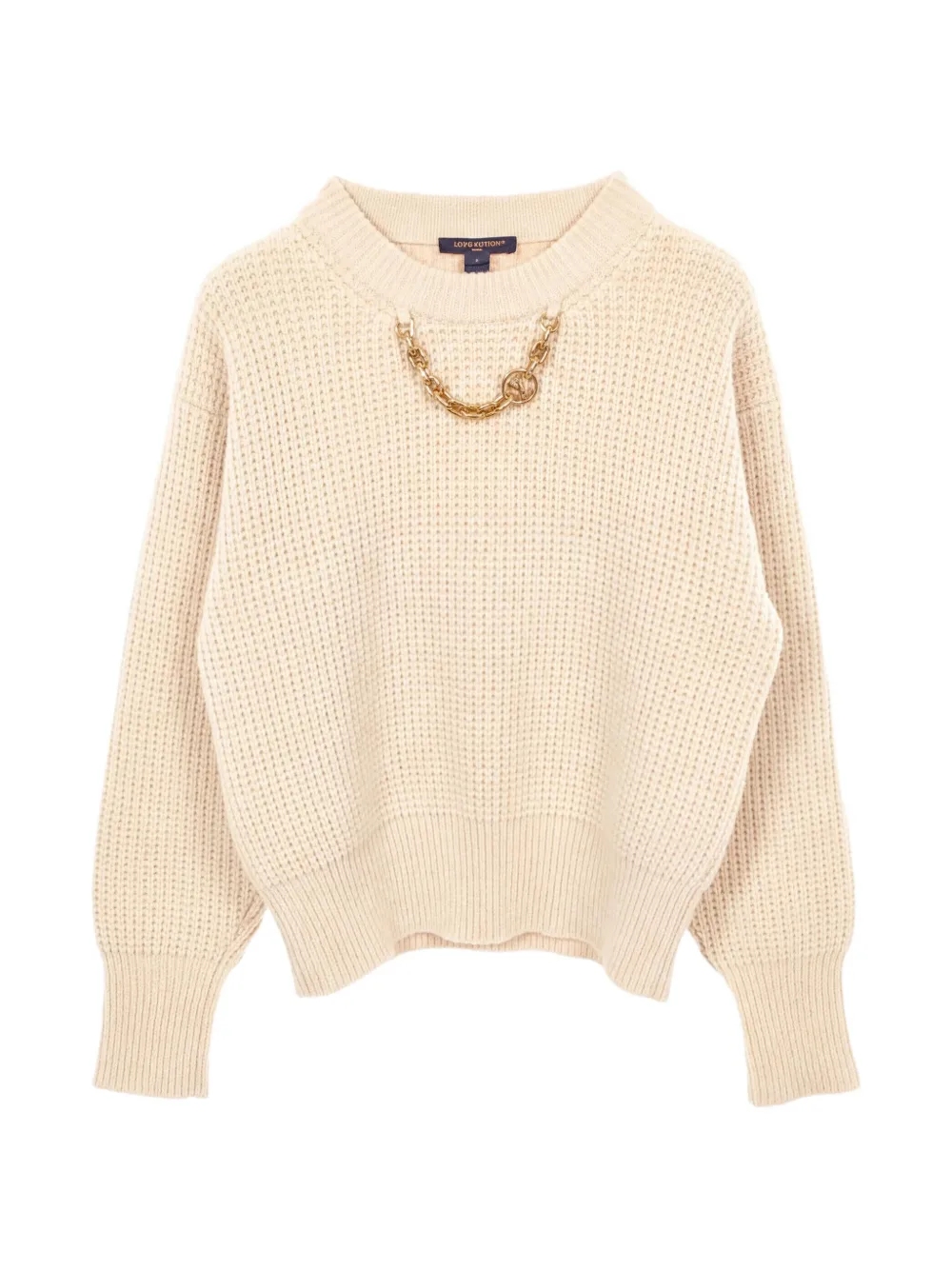 Louis Vuitton Pre-Owned Maglione con dettaglio a catena anni 2010 - Toni neutri