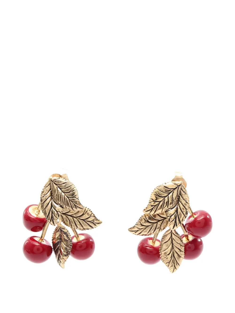 Saint Laurent Pre-Owned 2010s cherry-shape earrings - Oro
