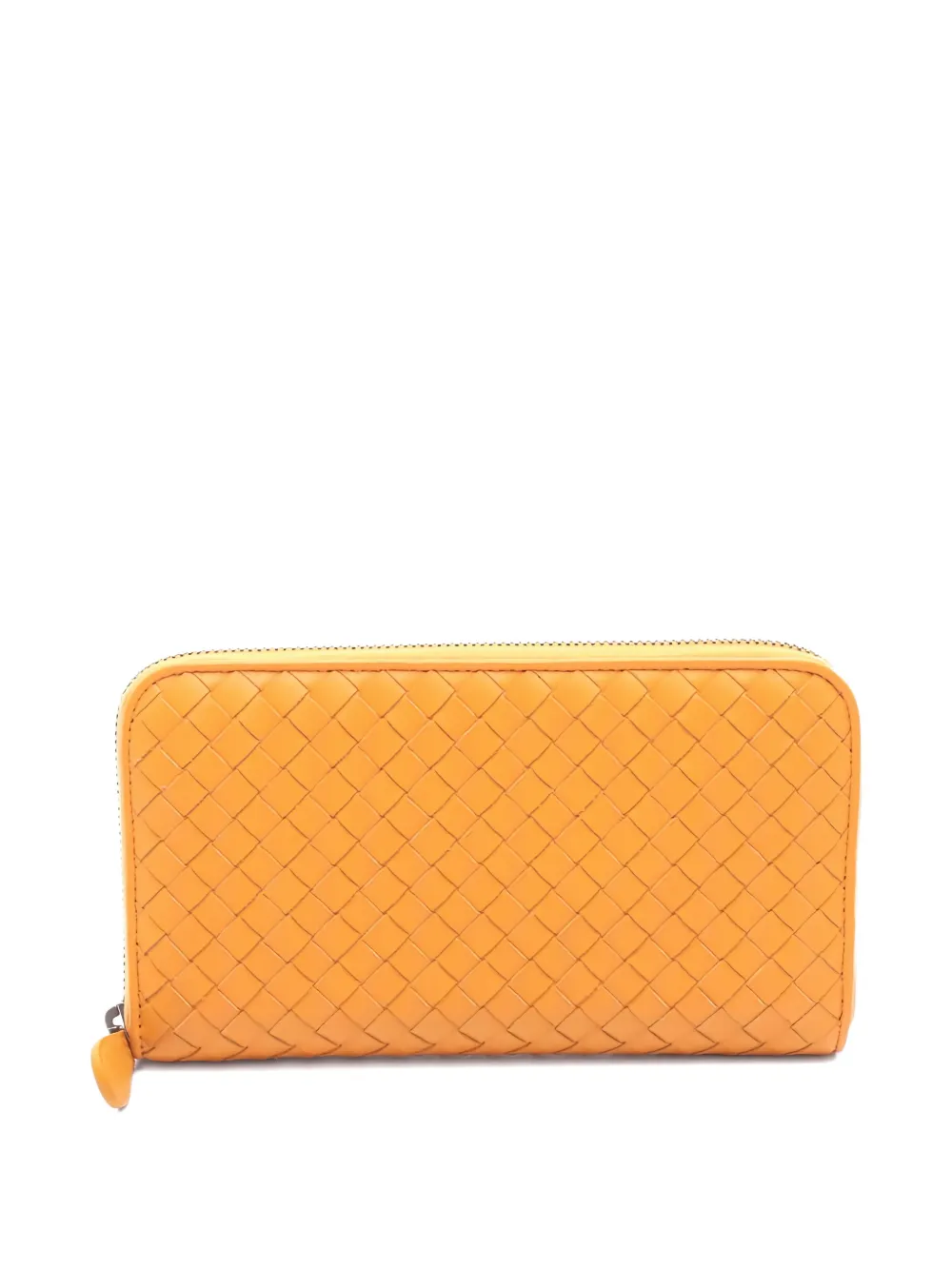 Bottega Veneta Pre-Owned 2010s Intrecciato zip-fastening wallet - Arancione