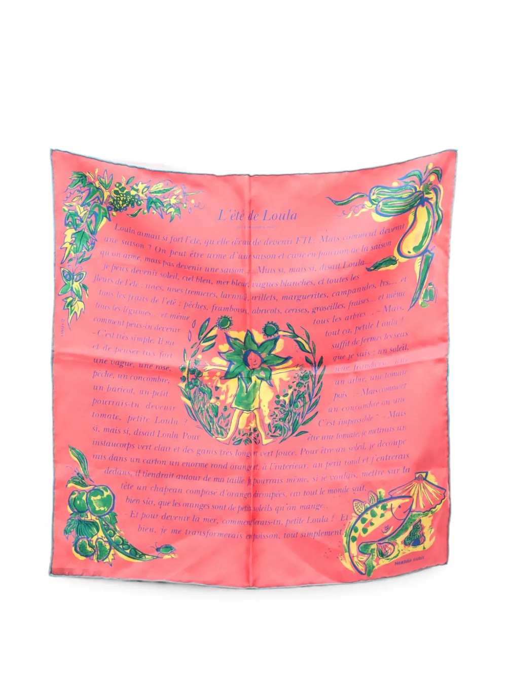 Hermès Pre-Owned Foulard L'ete de Loula anni 2000 - Rosa