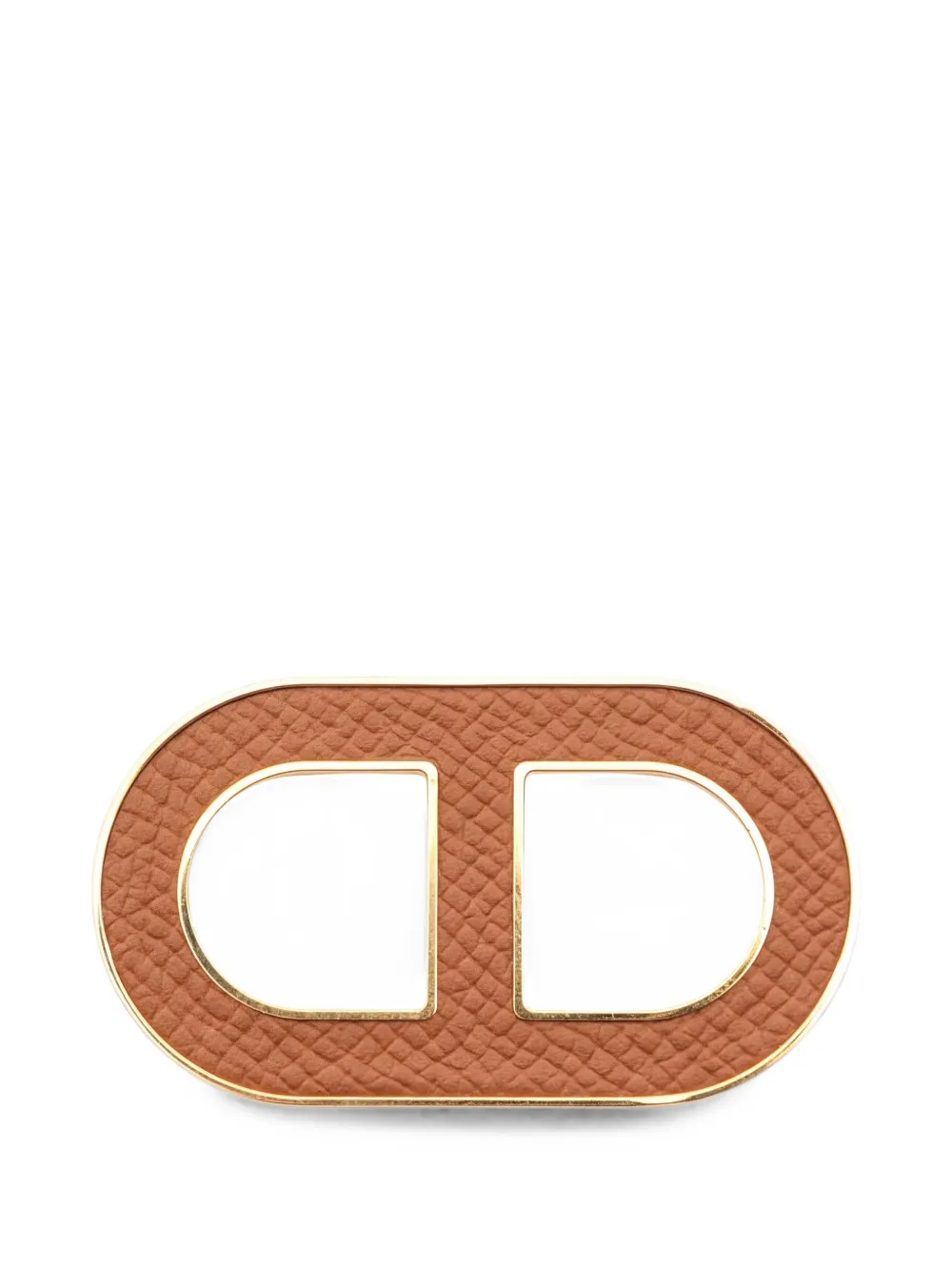 Hermès Pre-Owned Spilla Chaîne d'Ancre Epsom anni 2020 - Oro