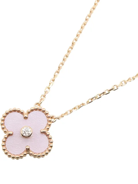 Van Cleef & Arpels Pre-Owned 2010s Alhambra mother-of-pearl and diamond necklace