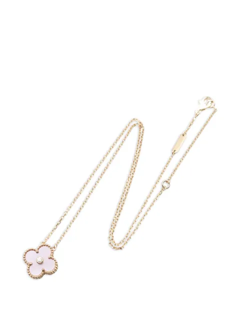 Van Cleef & Arpels Pre-Owned 2010s Alhambra mother-of-pearl and diamond necklace