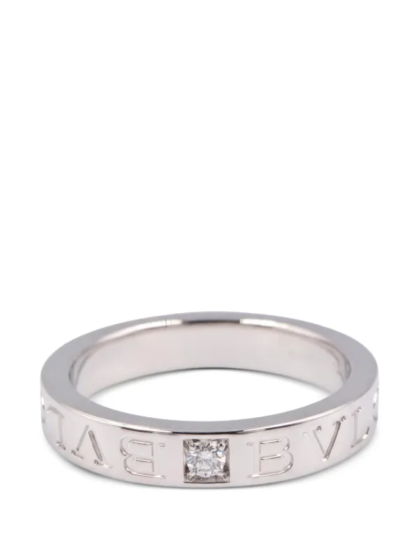 Bvlgari Pre-owned 2010s B-zero1 Diamond Ring in Silver