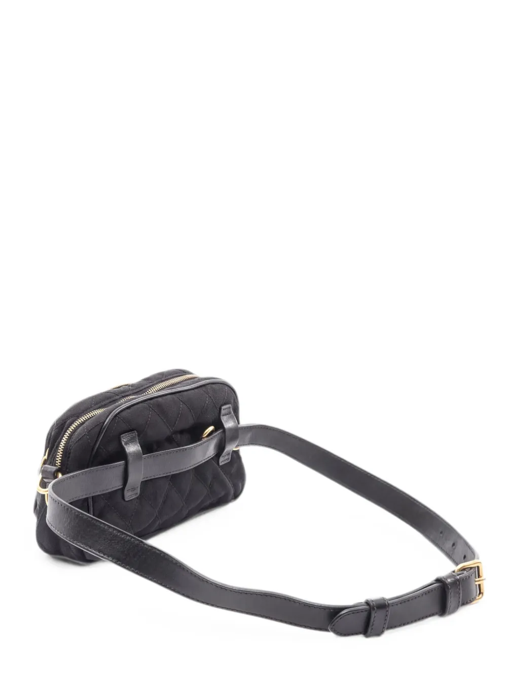 Prada Pre-Owned 2000s floral-embroidered cross body bag - Nero