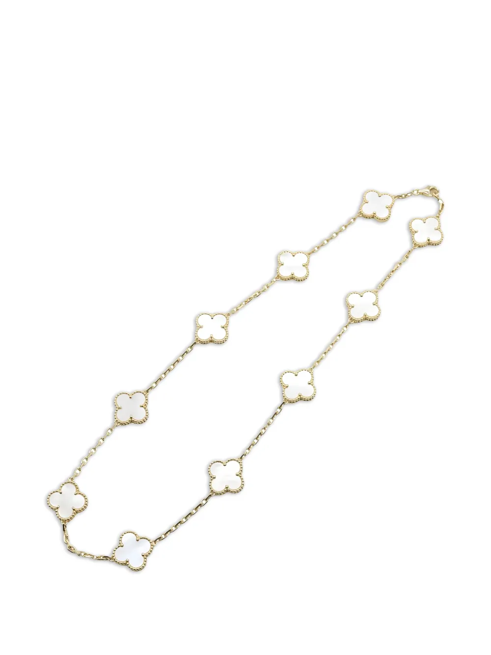 Van Cleef & Arpels Pre-Owned Alhambra mother-of-pearl necklace - Gold