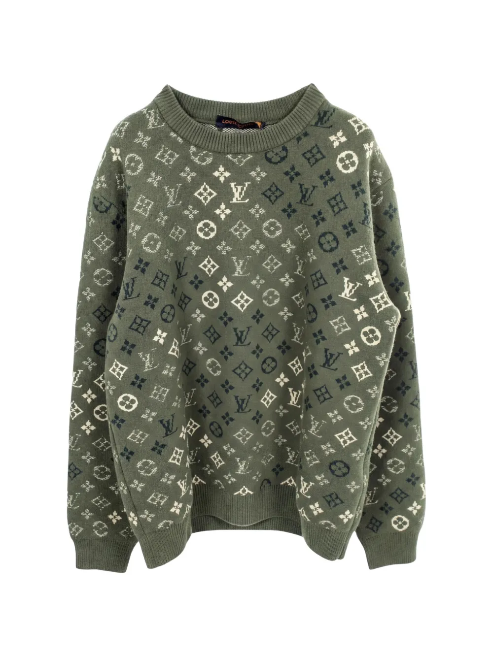 Louis Vuitton Pre-Owned Monogram knit sweater - Grün