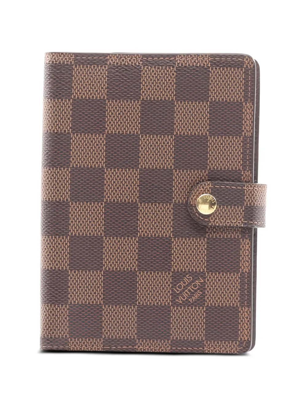 Louis Vuitton Pre-Owned 2021 PM Agenda Damier Ebene notebook cover - Braun