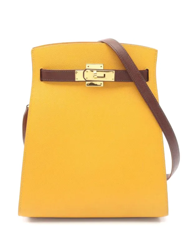 Hermès Pre-owned 1995 MM Kelly Sport Shoulder Bag in Yellow