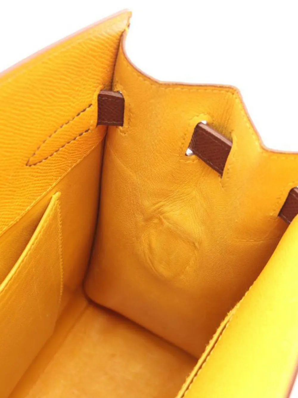 Hermès Pre-owned 1995 MM Kelly Sport Shoulder Bag in Yellow, view 3