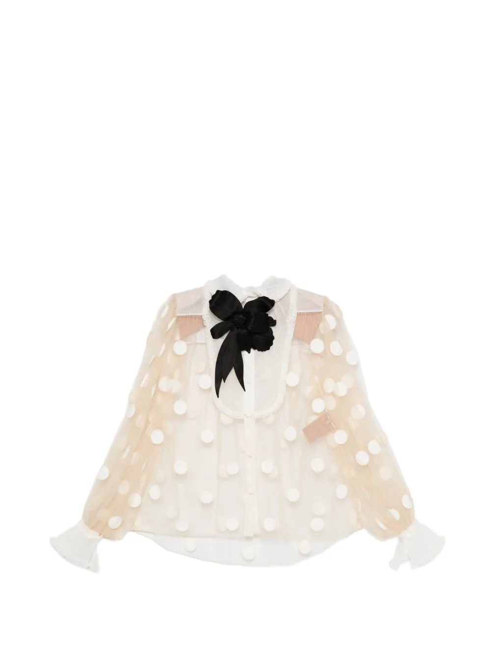 Valentino Garavani polka-dot blouse - Toni neutri