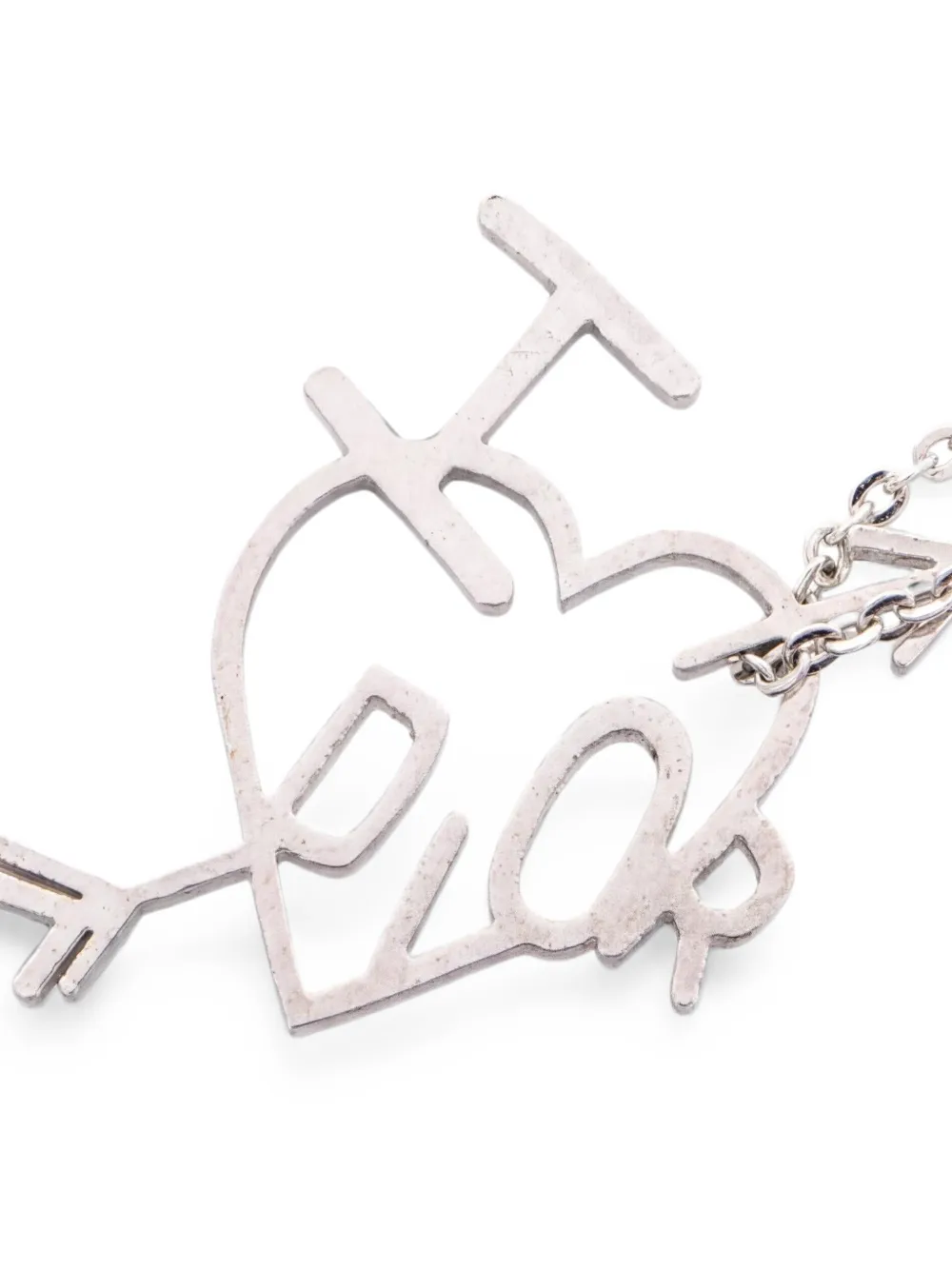 Christian Dior Pre-Owned Collana con pendente a cuore anni 2000 - Argento