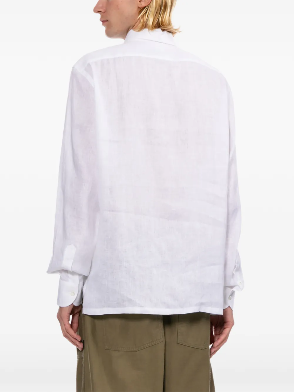 Junya Watanabe MAN Overhemd met print Wit