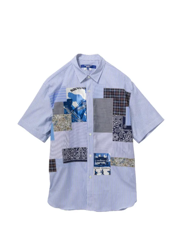 Junya Watanabe MAN パッチワーク シャツ | ブルー | FARFETCH JP