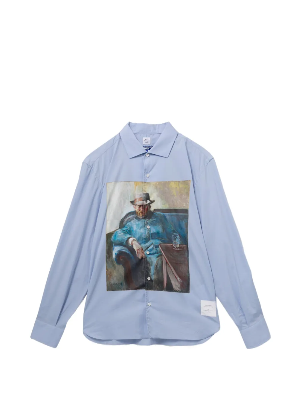 Junya Watanabe MAN Camicia Maria Santangelo con stampa grafica - Blu