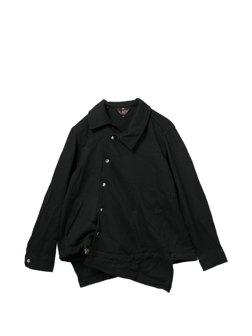 Black Comme Des Garçons Giacca asimmetrica - Nero