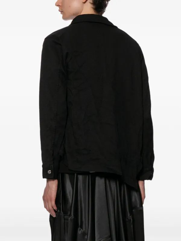Black Comme Des Garçons スナップボタン ジャケット | ブラック 