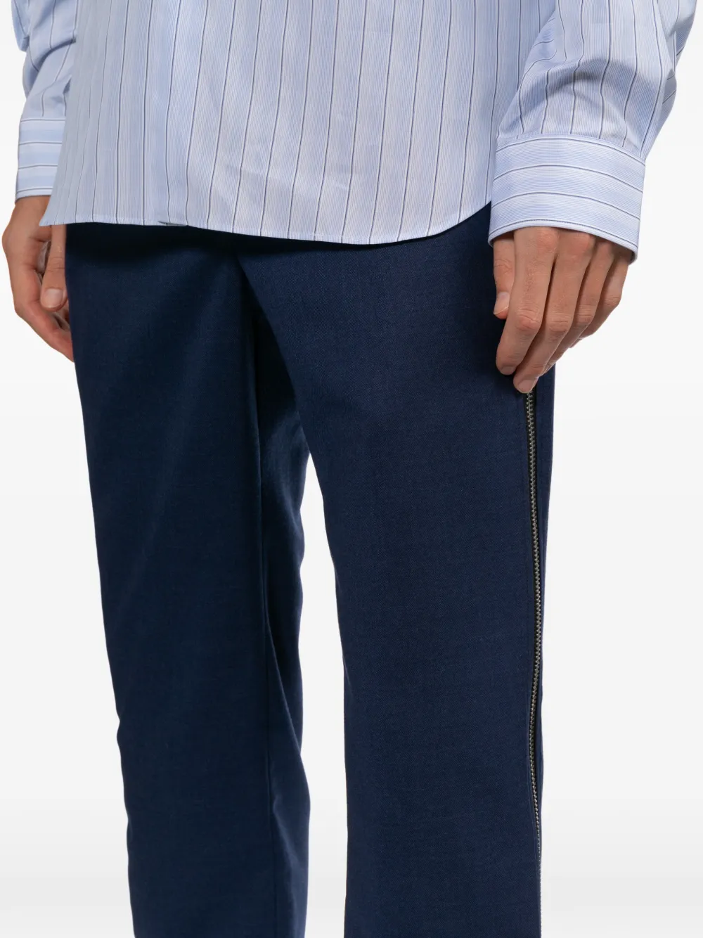 Comme des Garçons Homme Plus Broek met zijopening Blauw