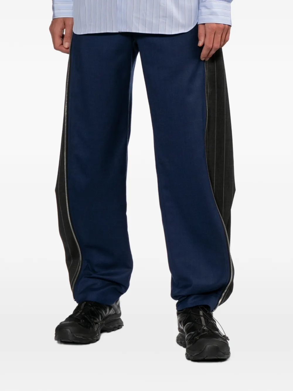 Comme des Garçons Homme Plus Broek met zijopening Blauw