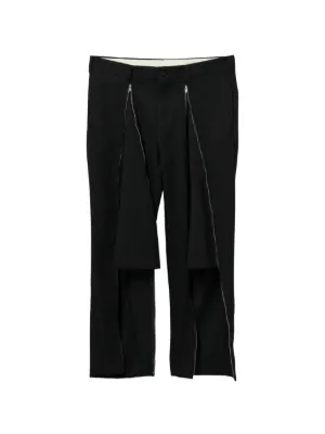 Comme Des Garçons Homme Plus ジップディテール パンツ | ブラック