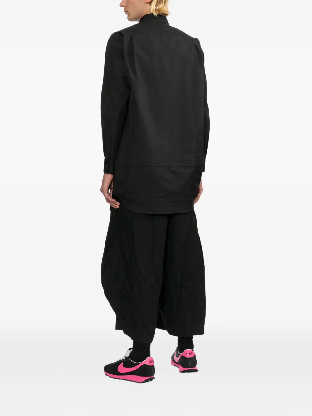 Black Comme Des Garçons katoenen shirt Zwart