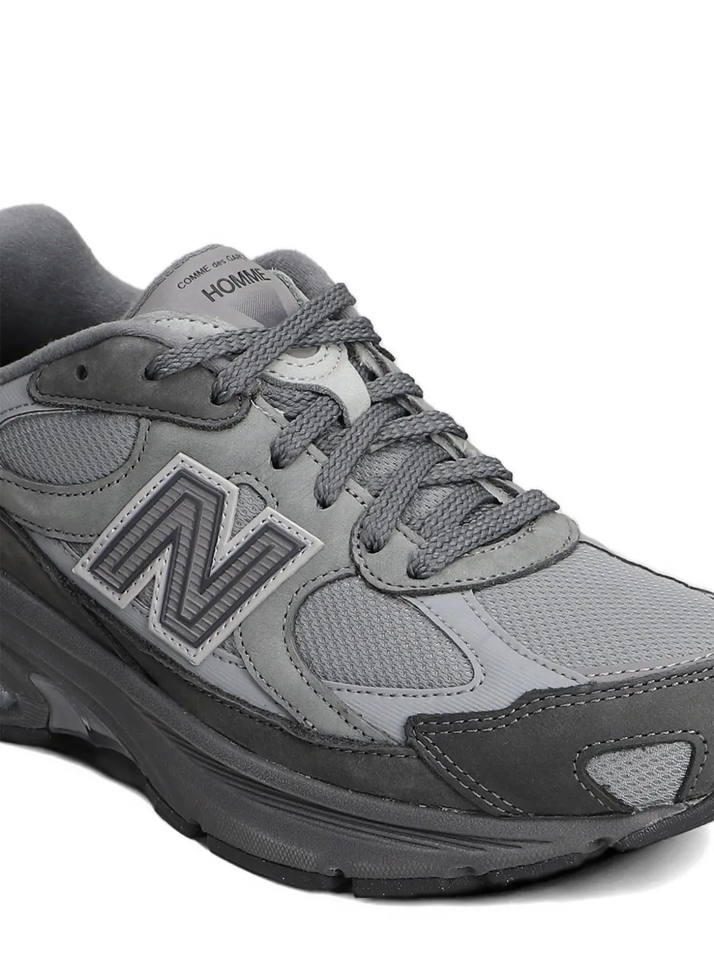 New Balance x Comme Des Garçons Homme panelled logo-patch sneakers Grijs