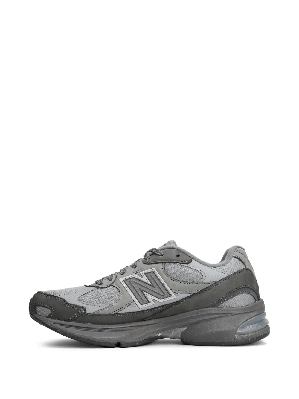 New Balance x Comme Des Garçons Homme panelled logo-patch sneakers - Grigio