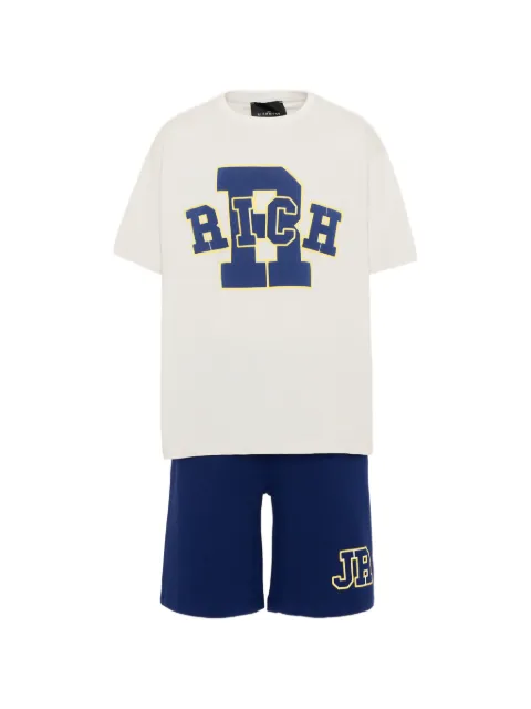 John Richmond Junior logo-print cotton tracksuit set