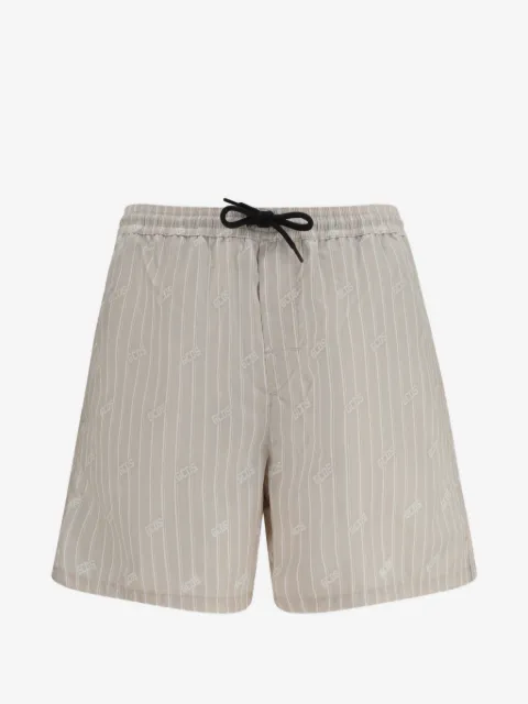 GCDS pinstripe logo swim shorts