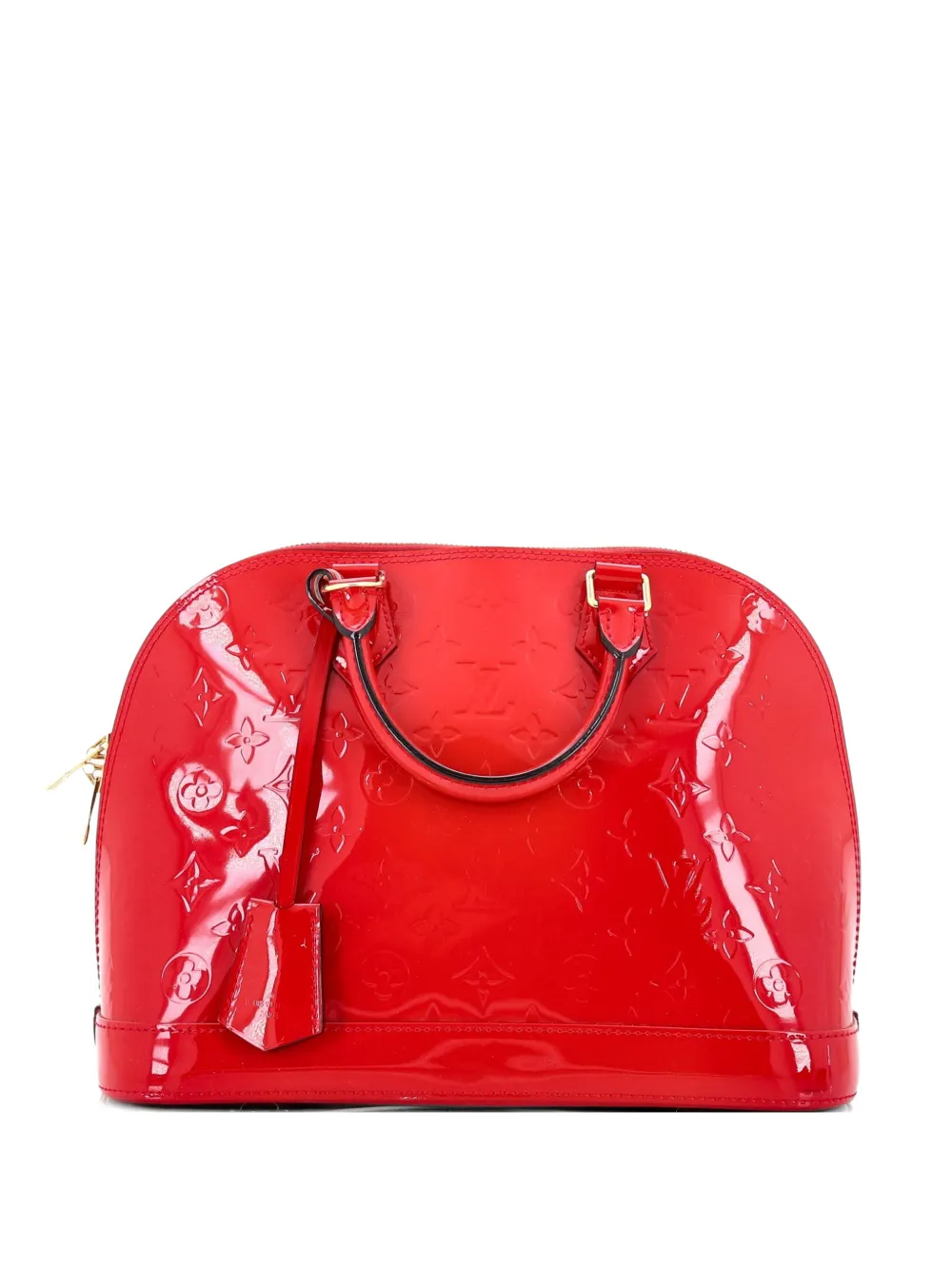 Louis Vuitton Pre-Owned Alma Handbag Monogram Vernis PM satchel - Rosso