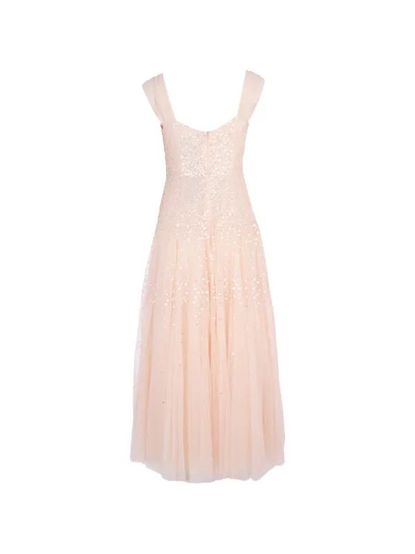 needle and thread dresses Petunia Gown Cream The Blushing Floral Gown is a beautiful and modest option for any formal event Designer Crush: Needle & Thread