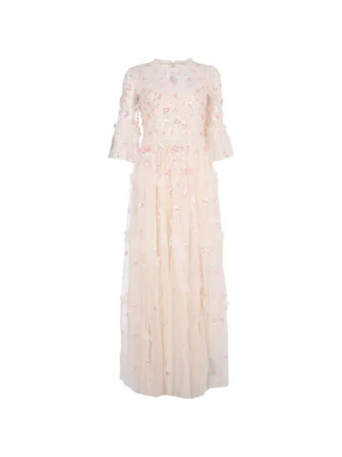 Needle & Thread Shimmer Ditsy sequin-embellished gown