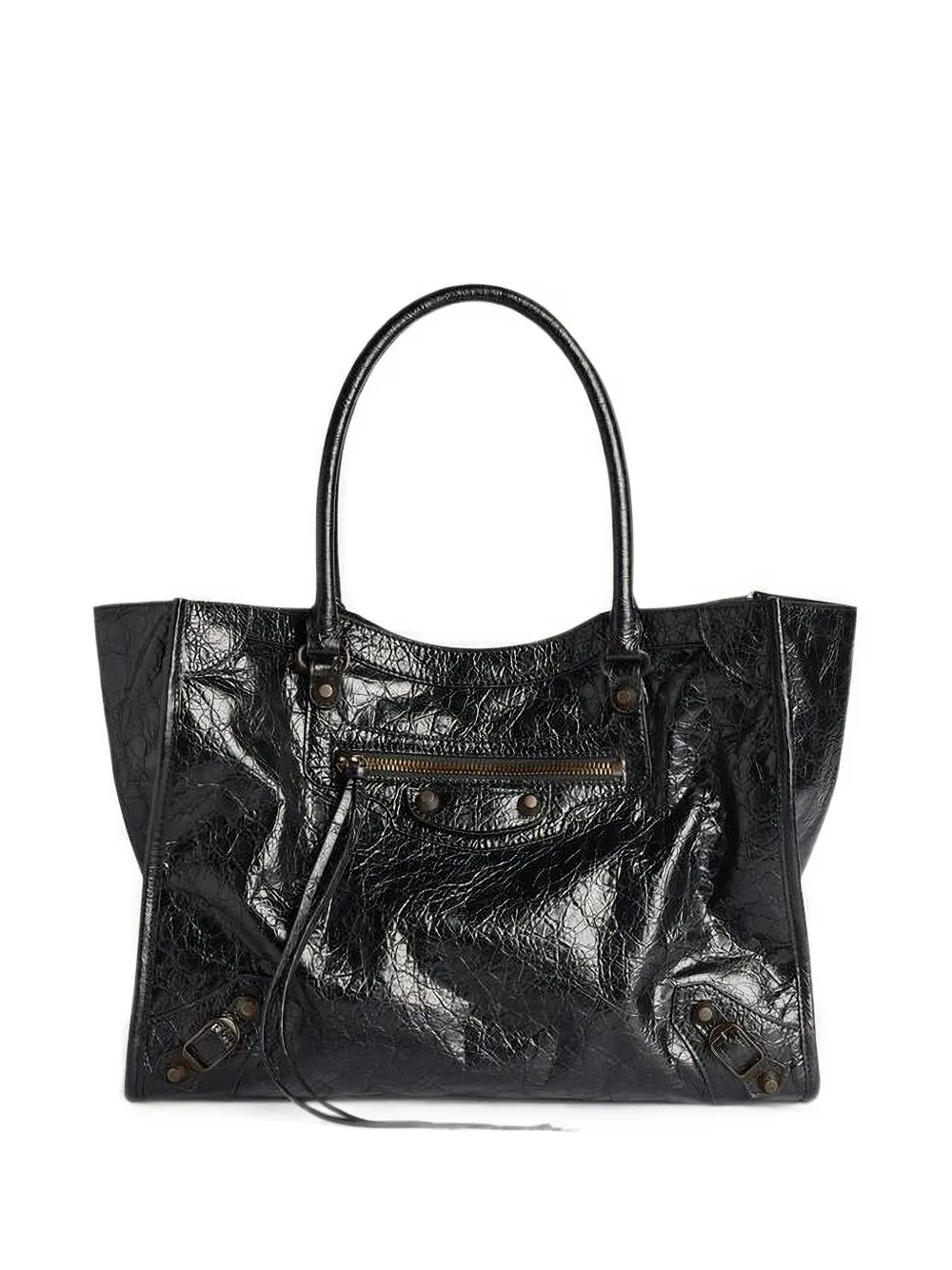 Balenciaga Le City leather satchels bag · OS
