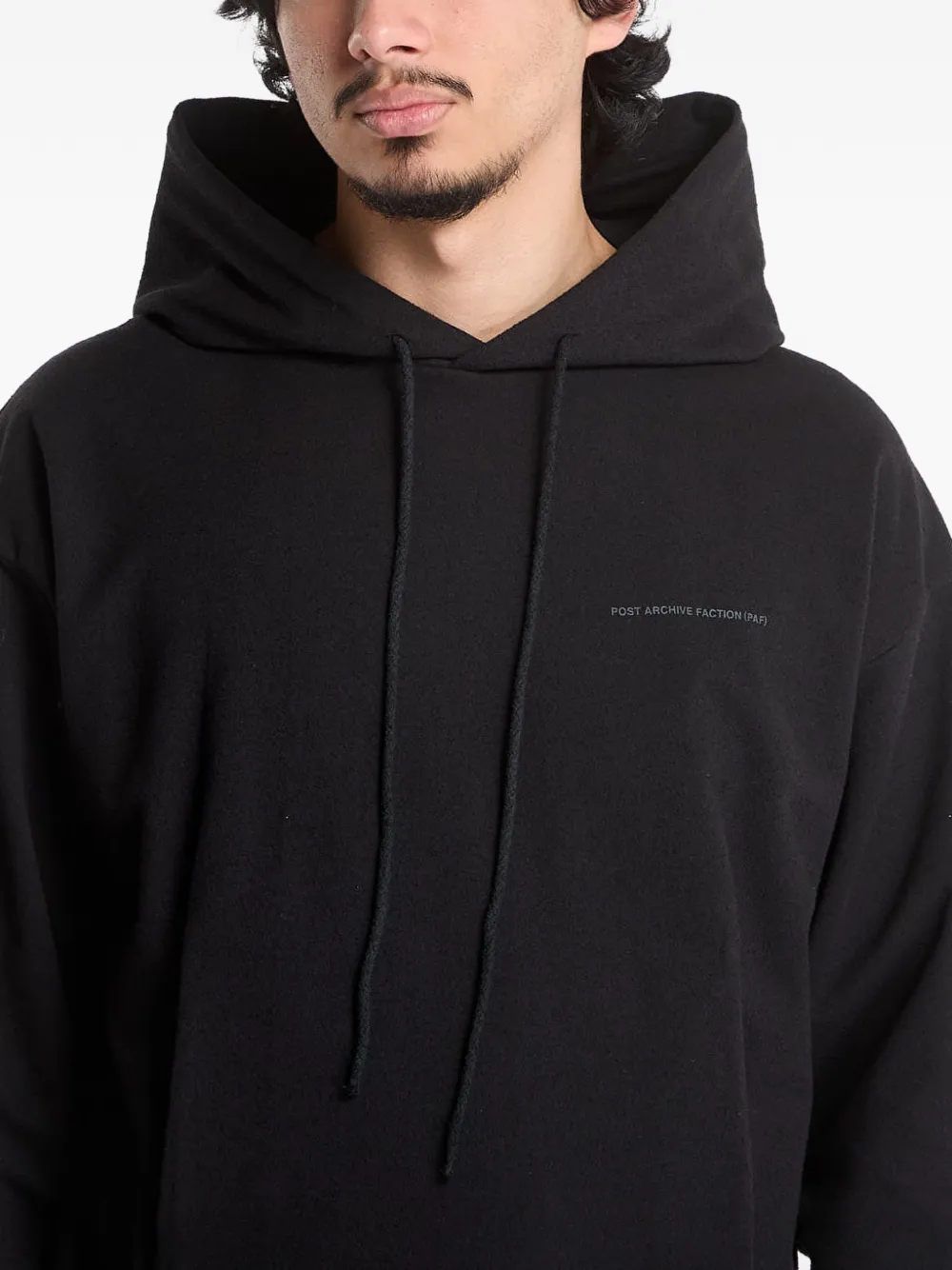 Post Archive Faction Hoodie met logodetail Zwart