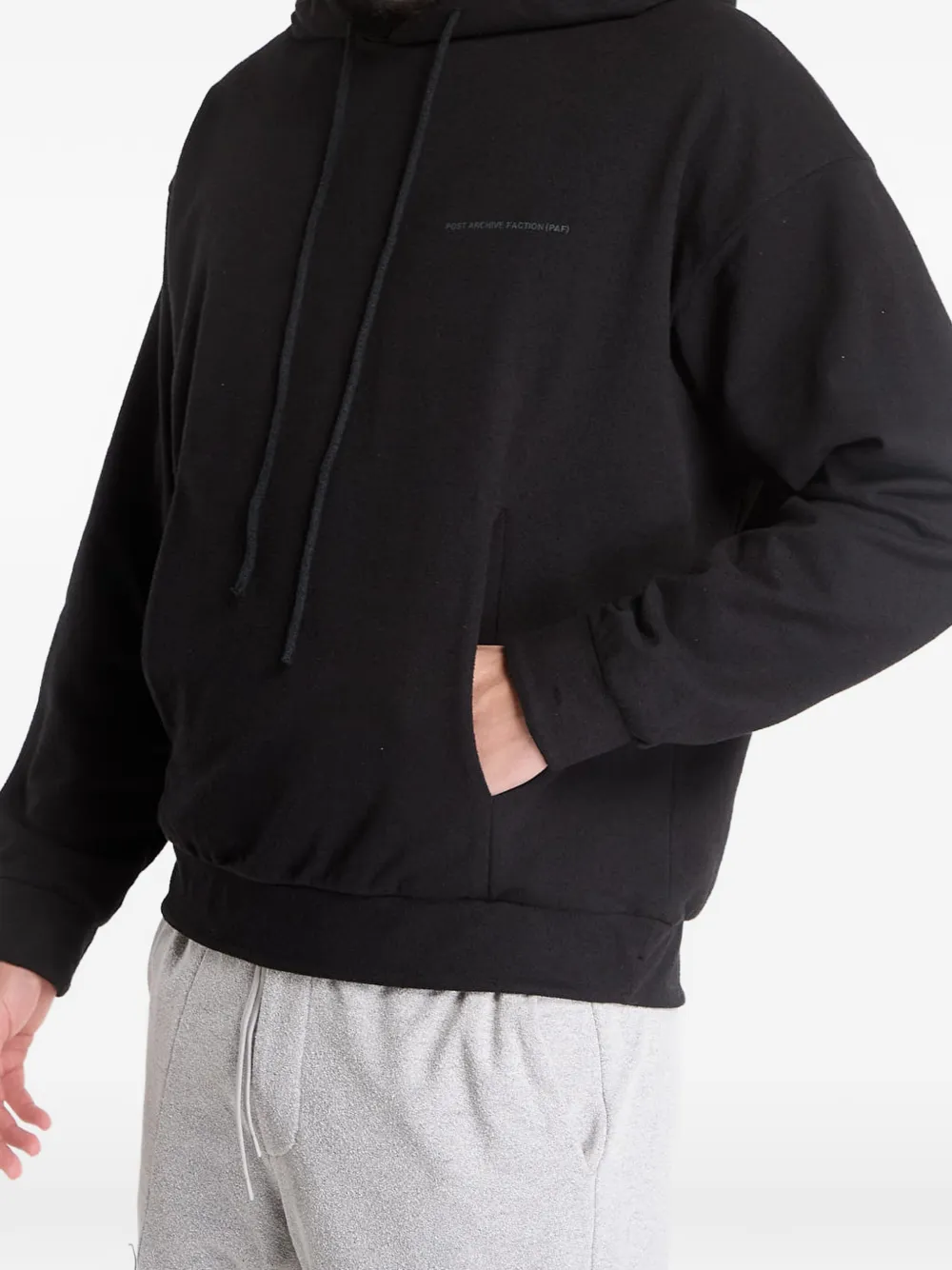 Post Archive Faction Hoodie met logodetail Zwart
