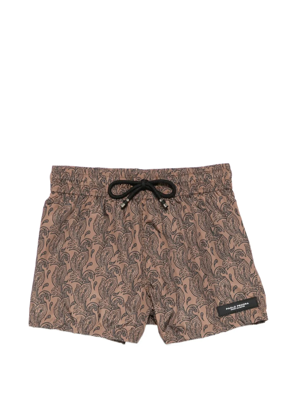 Paolo Pecora Kids paisley-pattern swim shorts - Marrone