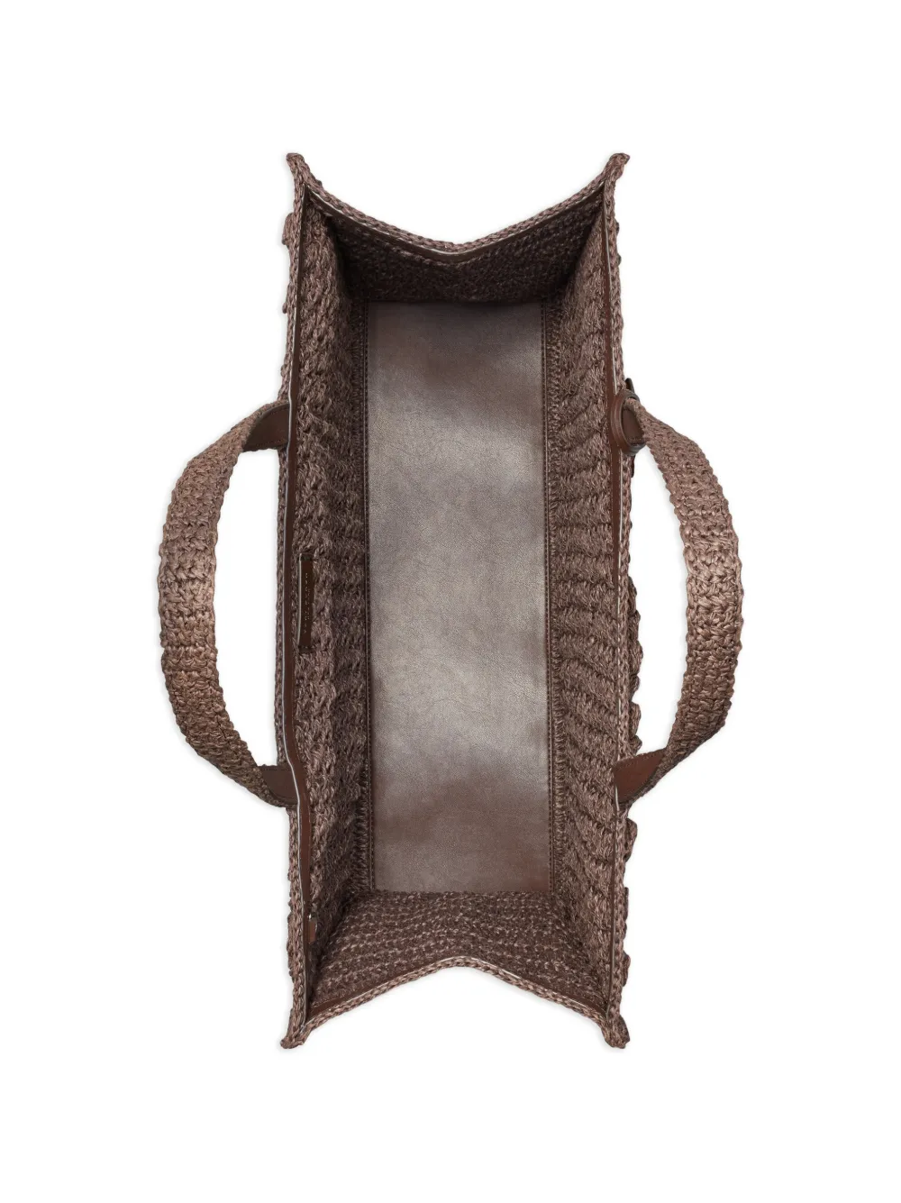 Tory Burch Grote Ella handgehaakte popcorn shopper Bruin