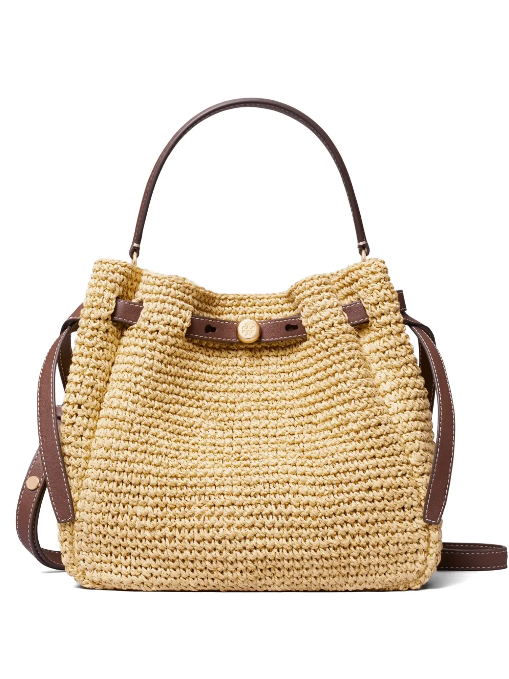 Tory Burch Romy woven bucket bag - Nude