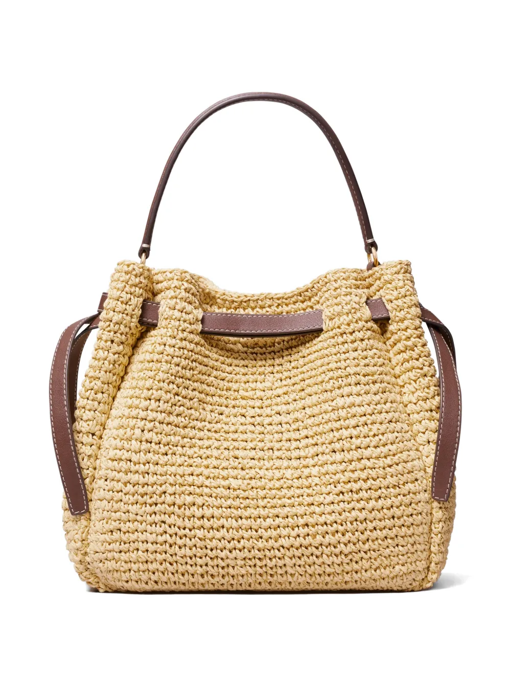 Tory Burch Romy rieten bucket-tas Beige