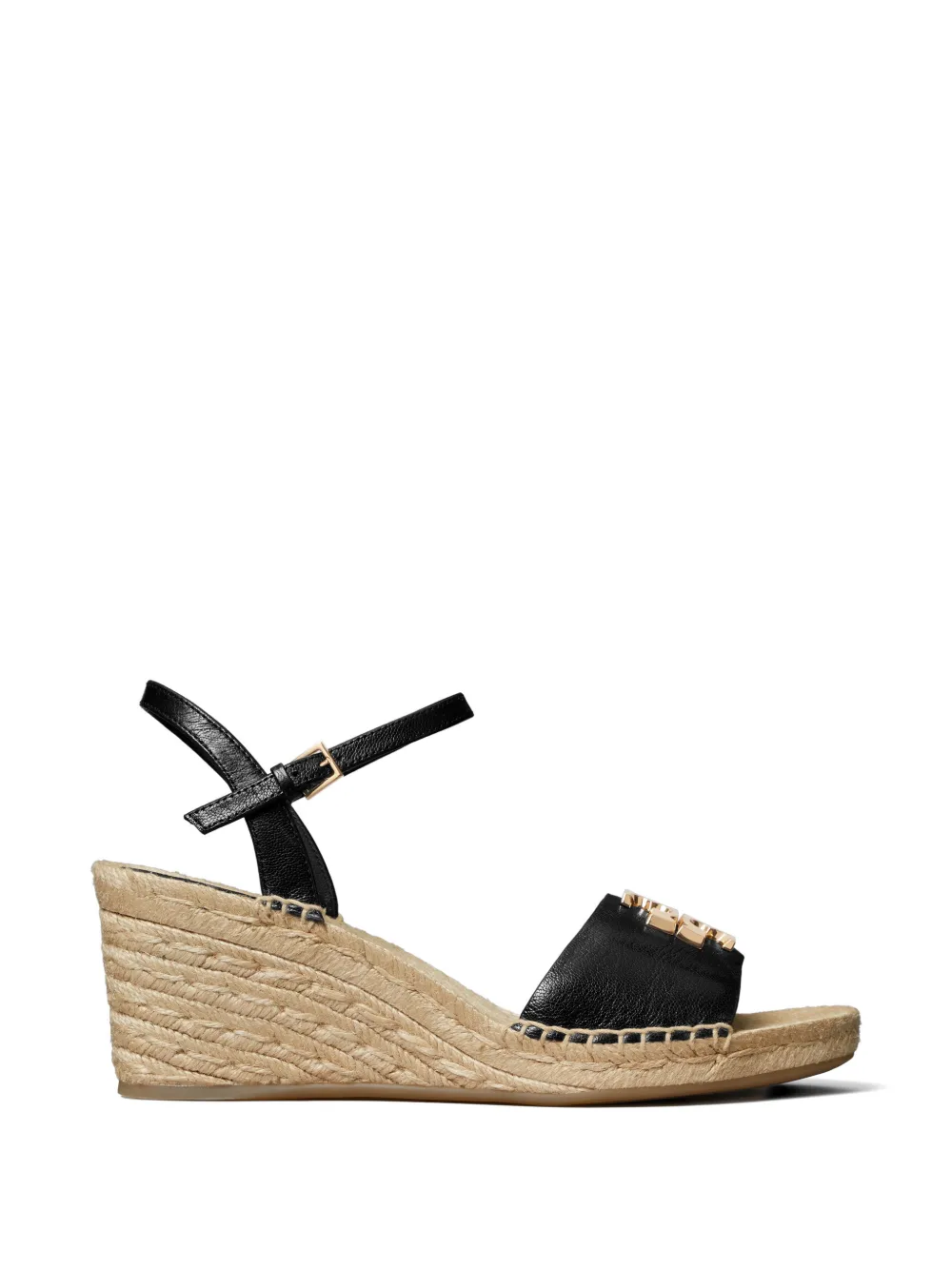 Tory Burch Eleanor espadrilles met sleehak Zwart