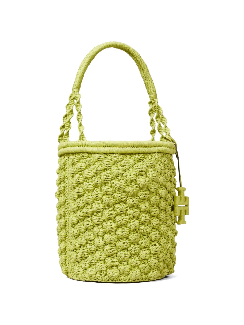 Tory Burch Ella handgehaakte bucket-tas Groen