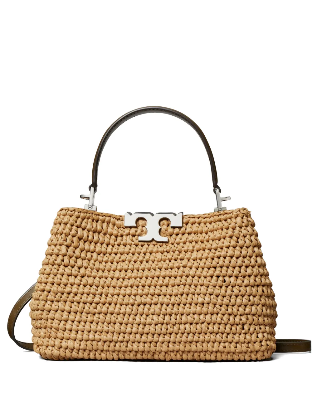 Tory Burch Eleanor raffia satchel - Toni neutri
