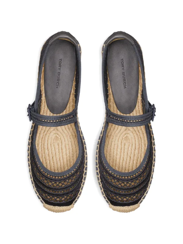 Tory Burch メリージェーン エスパドリーユ | ブルー | FARFETCH JP