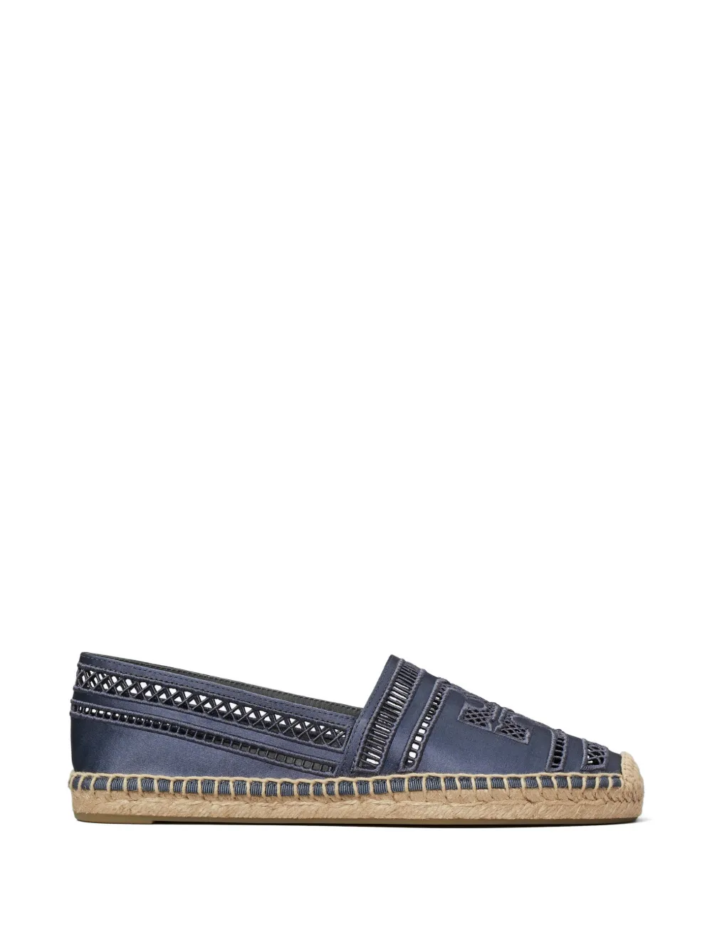 Tory Burch Open geweven espadrilles Blauw