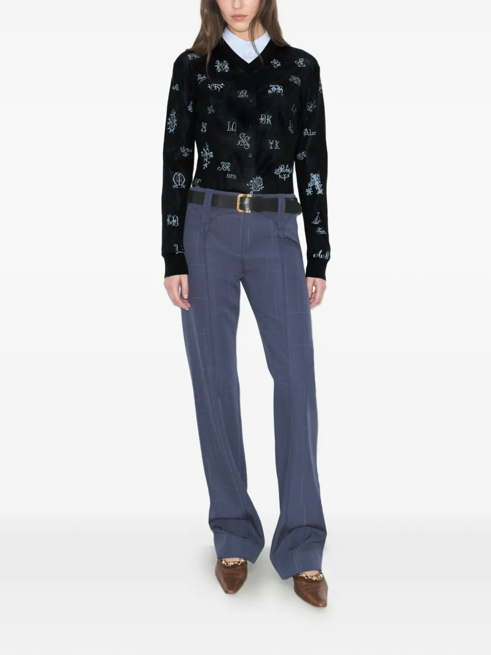 Tory Burch Pull à Broderies - Noir 