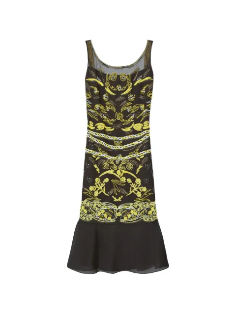 Tory Burch vestido de malla con detalles